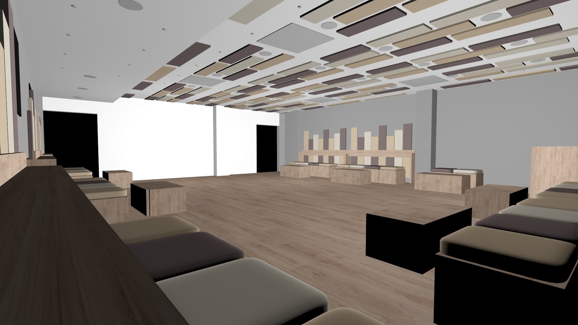 Progetto 3D — sala ampia